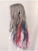原口限定★カラーバターで赤青グラデ★福岡久留米
