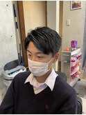 10代20代黒髪校則OKアップバングショート