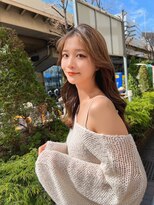 アンジェリカラボ 梅田店(ANGELICA LABO)&nbsp;シースルバングくびれレイヤーベージュ【川又】