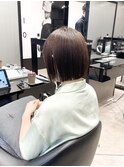 ぱつっとボブ 20代30代40代ヘア 小顔 大阪ボブ 梅田