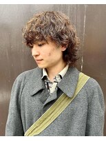メンズ ラピス 横浜店(Men’sLapis)&nbsp;波巻きウルフ×ハイライト