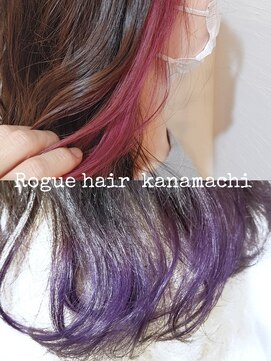ローグ ヘアー 金町店(Rogue HAIR) 20代30代40代◎ローグTAKAピンクパープルインナーカラー裾カラー