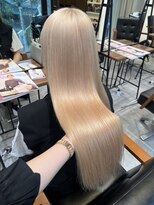 フォルテ 榛原パームス店&nbsp;前髪カタログアンブレラカラーこなれミディーウェーブパーマ