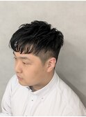 メンズベリーショート刈上げ束感ビジネススタイル【新大阪】