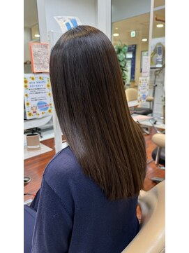ラディシュ さがみ野(RADISH) ★縮毛矯正ロング♪コスメストレート髪質改善ココアベージュ