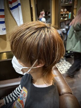 ヒロギンザ 池袋 サンシャイン通り店(HIRO GINZA) マッシュウルフ メンズウルフ メッシュ ハイライト 池袋