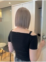 ジーナ  札幌大通(Zina)&nbsp;美髪＊切りっぱなしボブ＊ミルクティ＊髪質改善＊Zina札幌大通