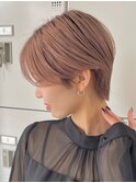30代40代大人女性/前髪ありショートボブ/ショートヘア/髪質改善