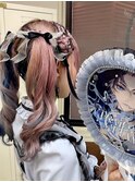 【編み込みカチューシャ&バラ止めツイン】20代30代40代50代