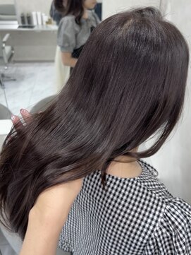 キング(K!ng) 縮毛矯正髪質改善ハイライトレイヤーカット楠葉美容室エクステ