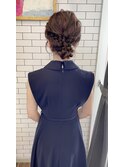 ＊THE  RIRE.  結婚式お呼ばれ×編み込みシニヨン＊