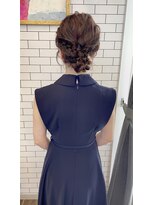 リール(THE RIRE.)&nbsp;＊THE  RIRE.  結婚式お呼ばれ×編み込みシニヨン＊