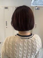 ホネン(honen)&nbsp;たぷっと広がりにくいボブ＊レッドブラウンカラー　薬院/天神