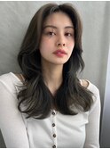 イメチェン/フェミニンロング/似合わせカット/ワイドバング_1