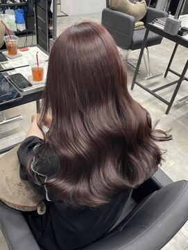 シエンゴールド(CIEN gold) ブリーチなし ピンクブラウン ダブルカラー#浜松駅#カラー