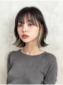 栄インナーカラー/栄レイヤーボブ