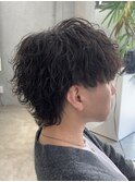 熊本波巻きマッシュウルフ 波巻きスパイラル 波巻きパーマ
