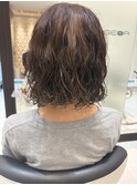 ミディアムパーマボブ＠20代30代40代50代