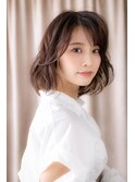 □イヤリングカラーエアリーボブパーマ404戸田公園10代20代30代