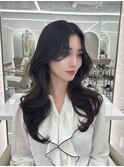 韓国ヘアレイヤーカットハッシュカット顔周りロングレイヤー