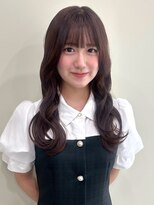 ユニバイリサ 天神大名店(uni by risa)&nbsp;チョコレートブラウン 顔周りカット 透明感カラー 艶髪 20代
