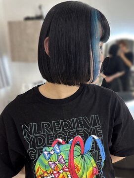 ホープ(hope) 黒髪ボブ インナーカラー 梅田