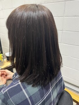 頭頂部のみの縮毛矯正