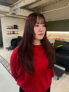 ラヴィズム(LUVISM) 顔周りレイヤー/ダブルカラー/髪質改善/ケアブリーチ万代新潟駅