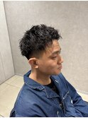 メンズパーマツイストスパイラルフェザーパーマ眉毛