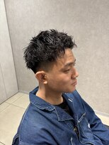 アッシュ 高幡不動店(Ash)&nbsp;メンズパーマツイストスパイラルフェザーパーマ眉毛