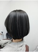 丸みのあるボブ