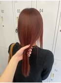オレンジブラウン 髪質改善トリートメント