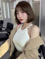 ハーヴィー 大宮店(HARVEY)&nbsp;【ワンホンボブ】トレンド艶ブラウン/nanami