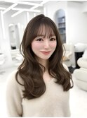 韓国スタイル/ナチュラルくびれヘア_くびれ巻き_レイヤーカット