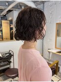 山本/ボブパーマニュアンスパーマ切りっぱなし吉祥寺パーマ前髪