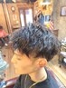 【相談して選べる】カット+メンズパーマ+補習TR【箕面/メンズパーマ/men's】