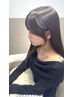前髪&顔まわり矯正+美髪カット+シルクトリートメント¥15000