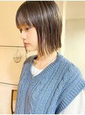 切りっぱなしボブ