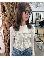 ソーソー(SoSo)&nbsp;ワンホンレイヤー美髪ストレート×オリーブベージュ5.30