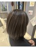 【白髪のお悩み解消】カット＋艶カラー＋白髪ぼかしハイライト＋Aujua