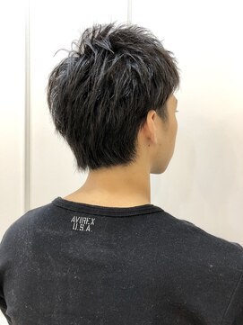 エル(LE) サイドパートショートワイルドアップバング