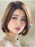 メリハリがついた大人なボブ