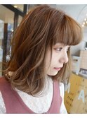 透明感ミルクティーベージュ