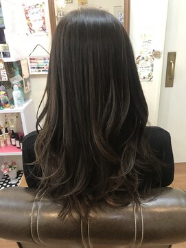 ヘアーアンドネイル ピーファイブ(hair&nail P five) 清潔感ロング×ハイライト×白髪カバー