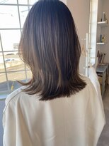 シロ 延岡店(SIRO)&nbsp;【大人髪♪透明感カラーミディアムヘア】宮崎延岡美容室SIROシロ