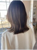 【大人髪♪透明感カラーミディアムヘア】宮崎延岡美容室SIROシロ