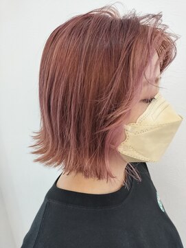 ファーチ(Fir-chi) ピンク×楽チンミニボブ