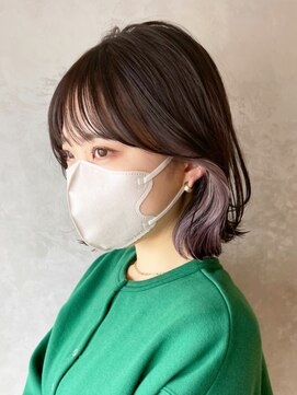 アルバム 池袋(ALBUM) イヤリングカラー_ホワイトグレージュネビージュ_ba385383