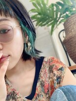 ブルー 青葉台(BLUE)&nbsp;グリーンインナーカラー