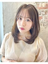 アフロート ルヴア(AFLOAT RUVUA)&nbsp;大人可愛い★ひし形/レイヤーカット/ワンカールパーマ/髪質改善